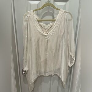 Elegant Cream Women's Top